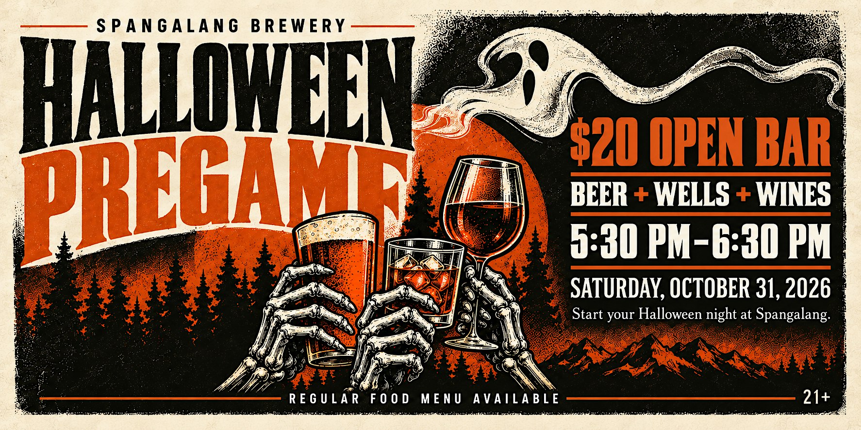 Halloween Pre Game - $20 Open Bar