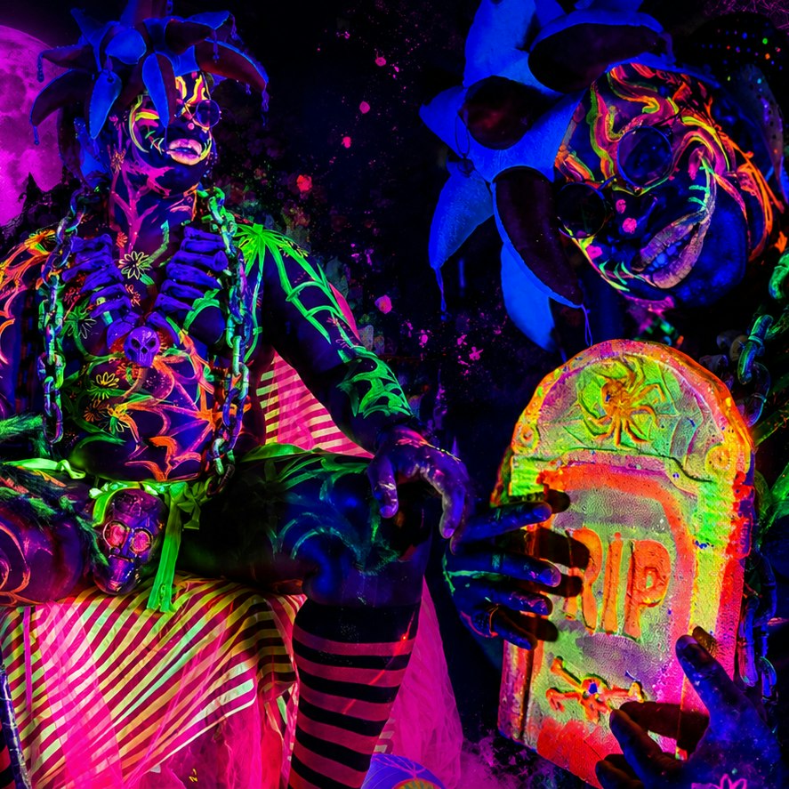 Halloween Neon Naked Life Drawing | Oxford Circus!