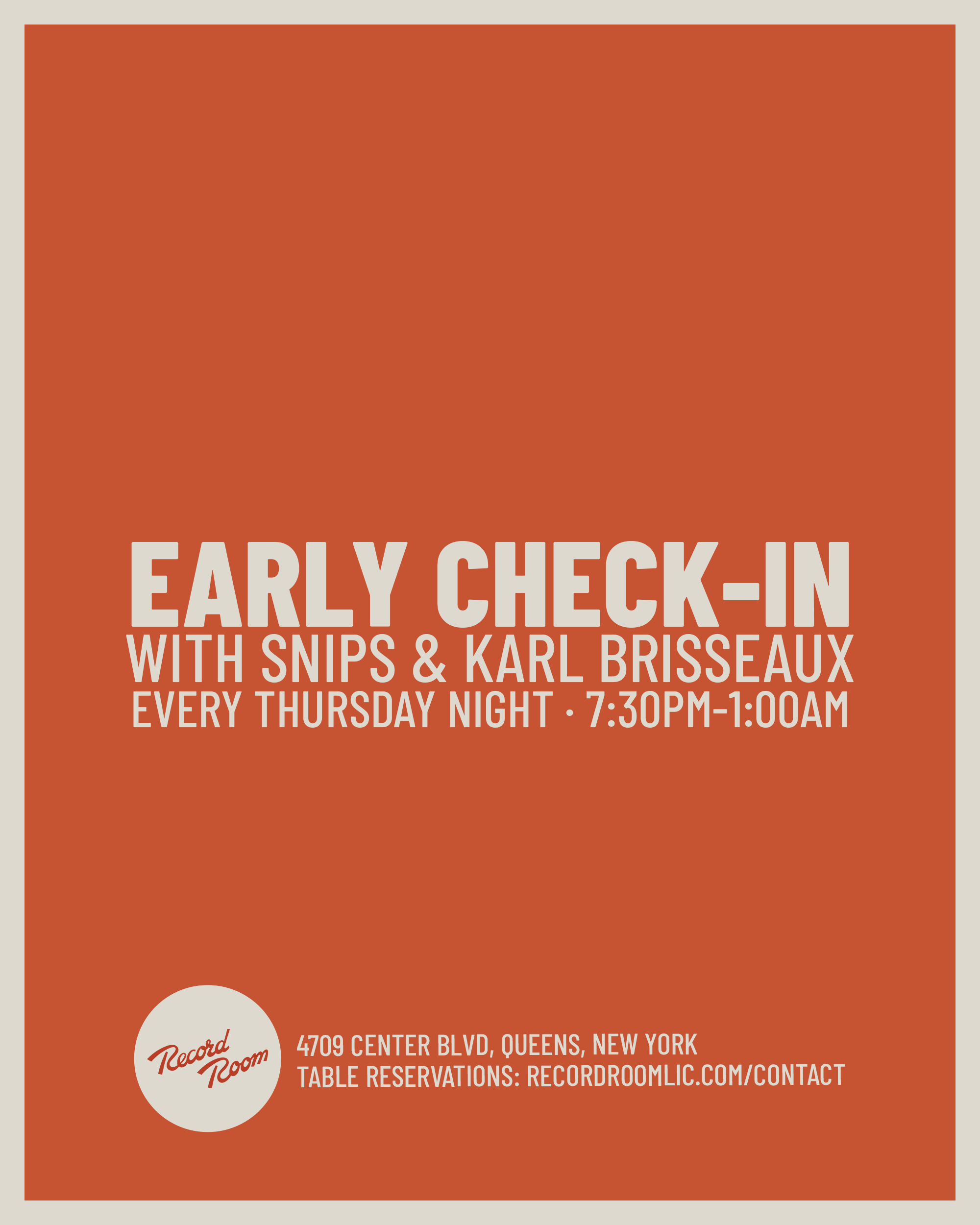 Early Check In 