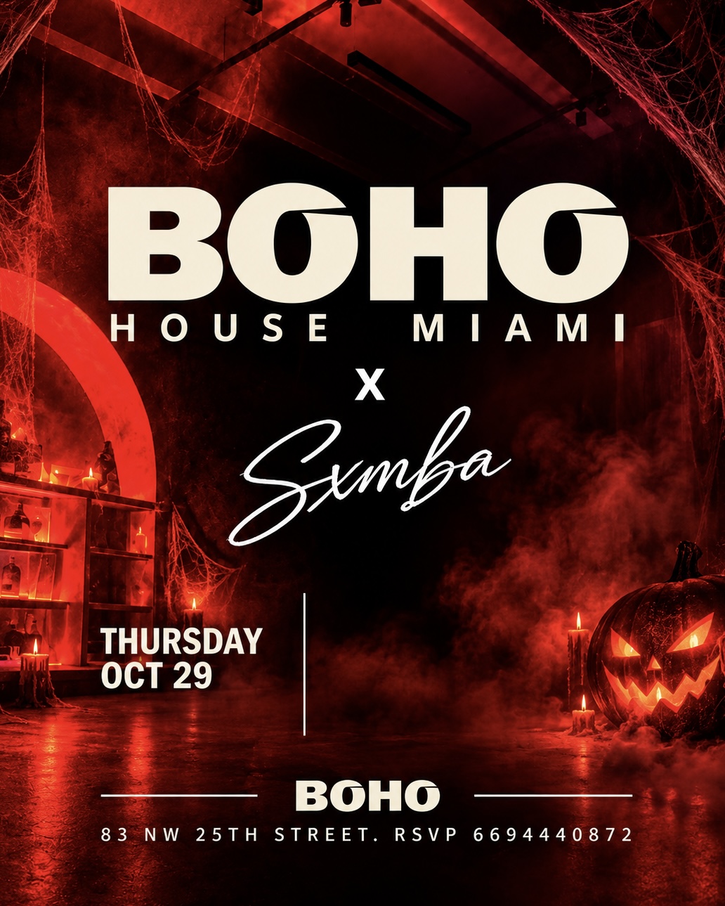 SXMBA HALLOWEEN AT BOHO HOUSE MIAMI