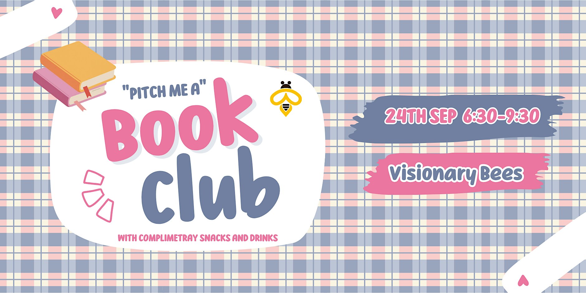 "Pitch me a book" Club for women edition