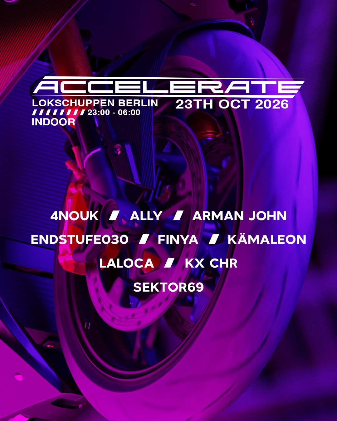 Accelerate w. KXCHR, Arman John, Ally, Kamäleon (15€ Presale)