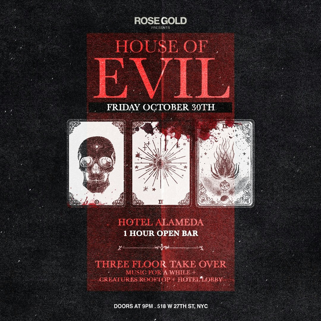 HOUSE OF EVIL at Music for a While ✶ Hotel Alameda Takeover