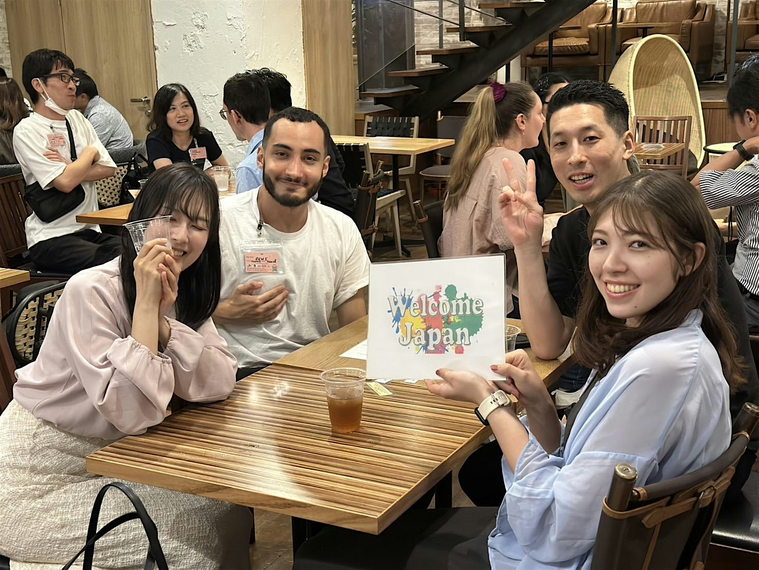 Exciting & Fun Language Exchange Shibuya Cafe English Japanese言語交換  英会話 英語
