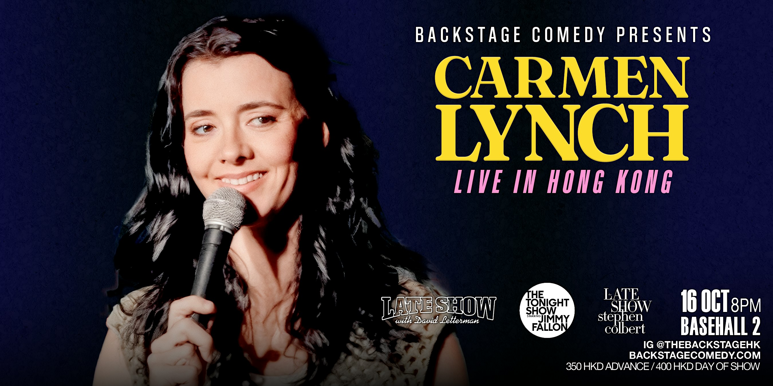 香港 Backstage Comedy Presents Carmen Lynch Live! in Hong Kong