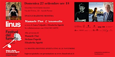 Manuele Fior. L’anomalia. Inaugurazione mostra