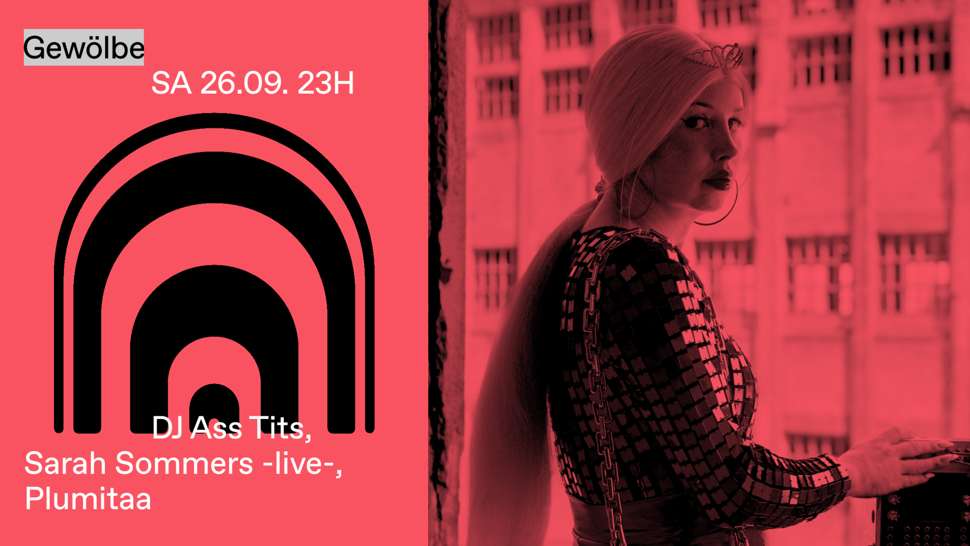 Klubnacht with DJ ASS TITS, Sarah Sommers -live-, Plumitaa