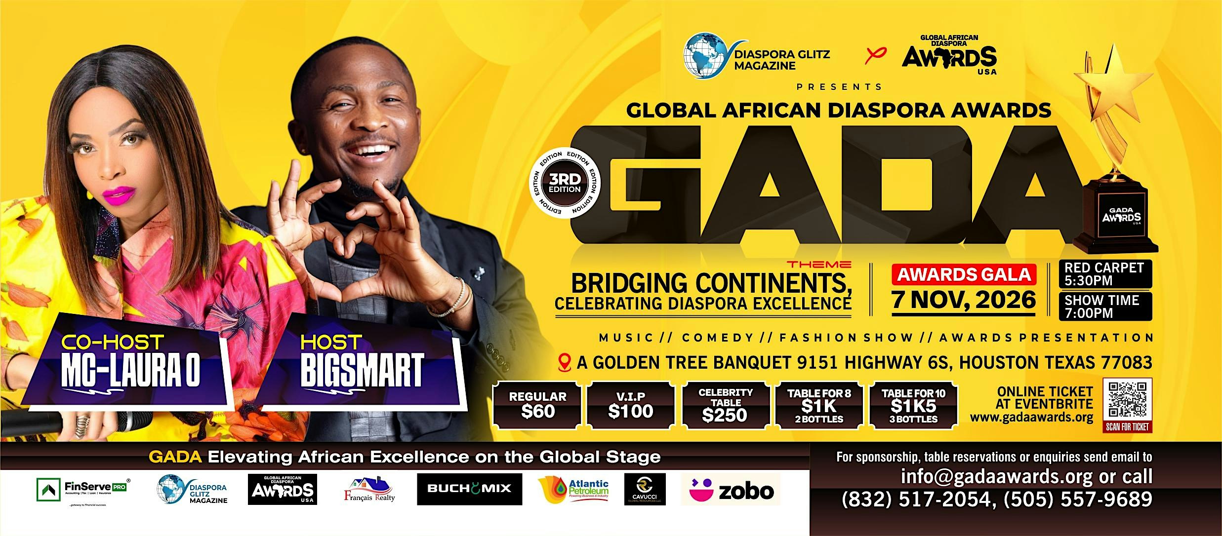 GLOBAL AFRICAN DIASPORA AWARDS (GADA) 2026