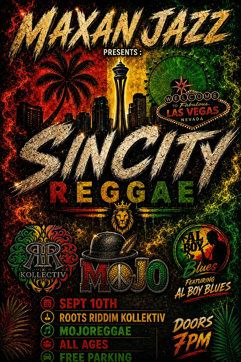 Sin City Reggae Dealers live in Las Vegas