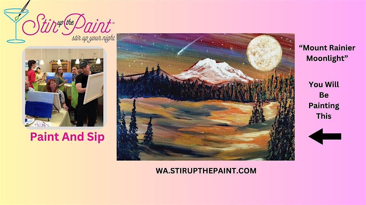 Seattle Paint and Sip, Paint Party, Paint Night  With Stir Up The Paint