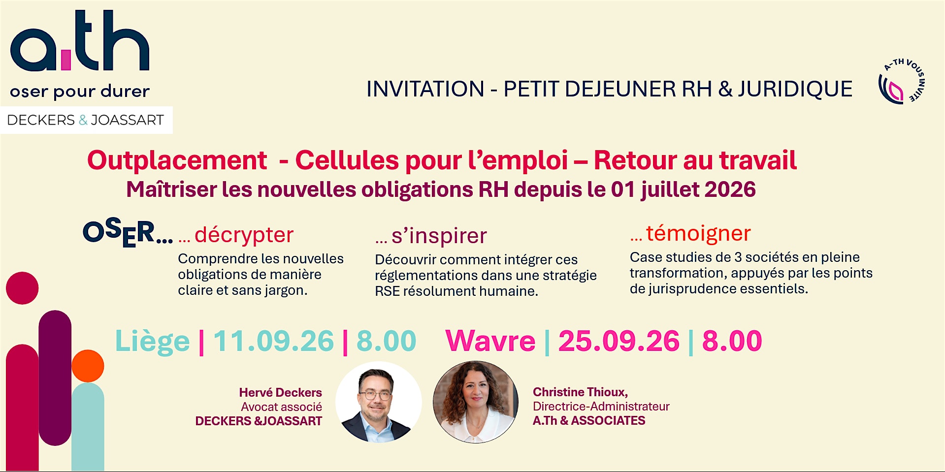 Petit déjeuner RH & Juridique: Outplacement  & Cellules pour l’emploi WAVRE
