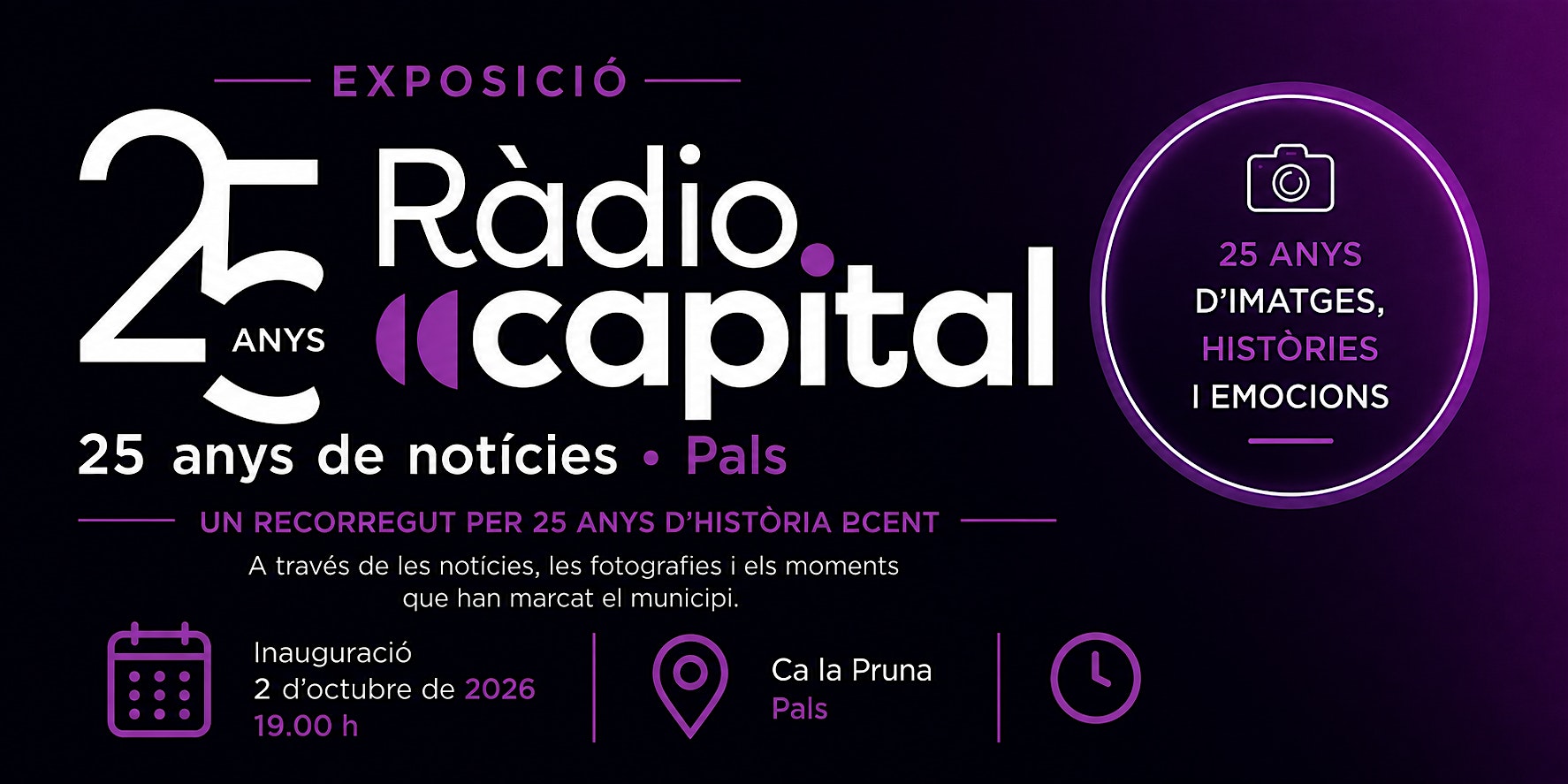 Ràdio Capital · 25 anys de notícies · Pals