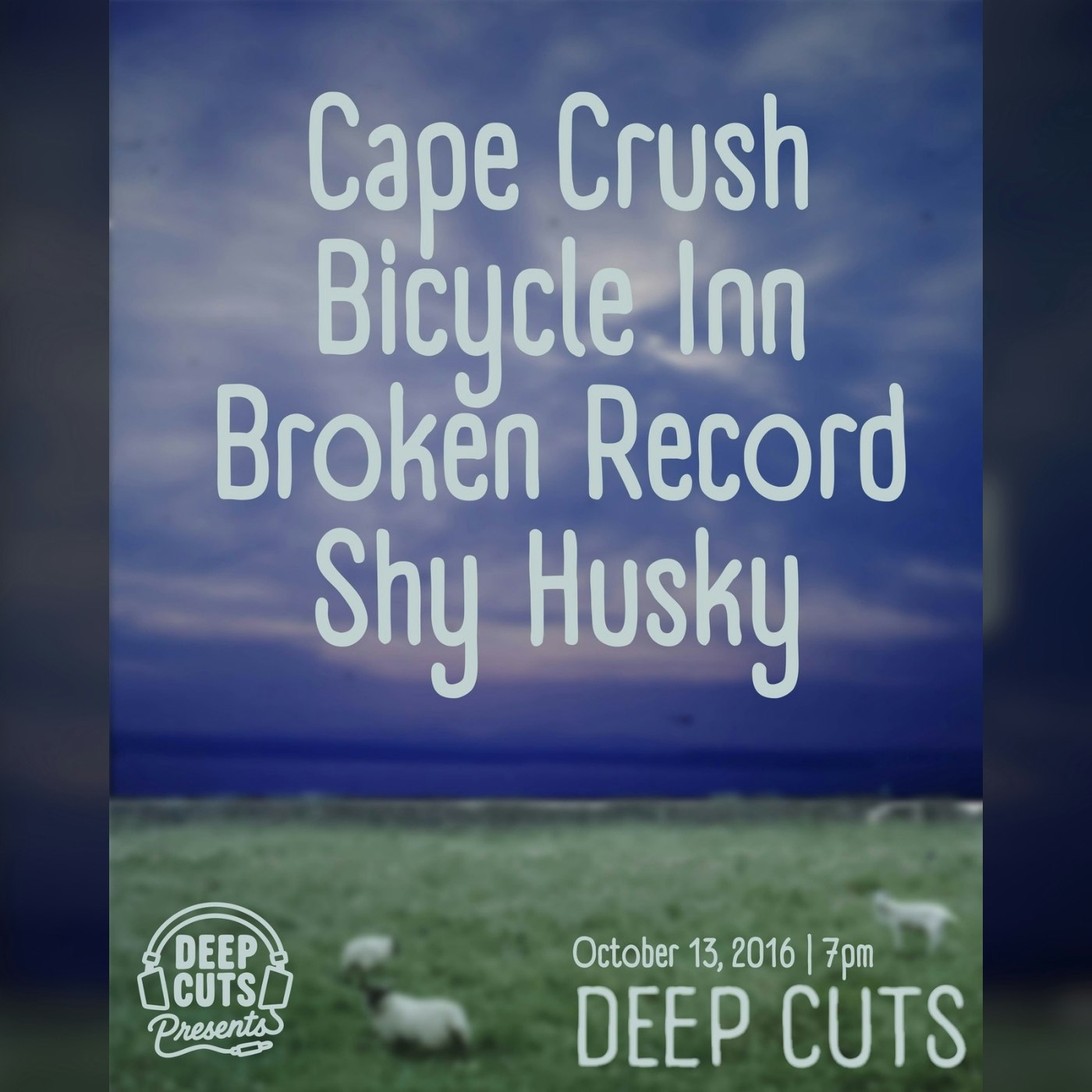 Cape Crush / Bicycle Inn / Broken Record / Shy Husky