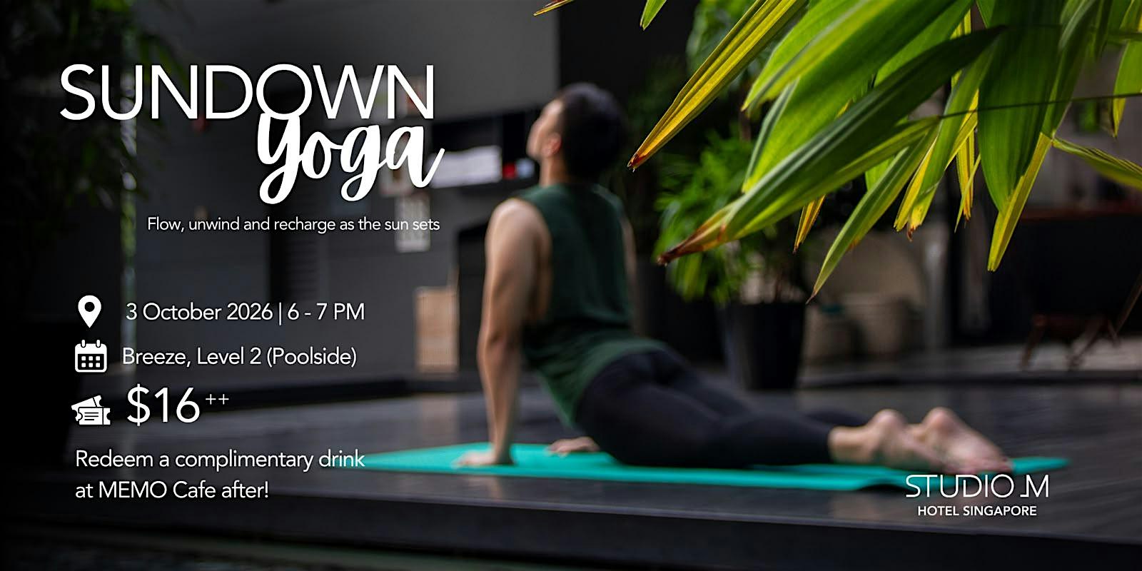 Sundown Yoga at Studio M Hotel Singapore