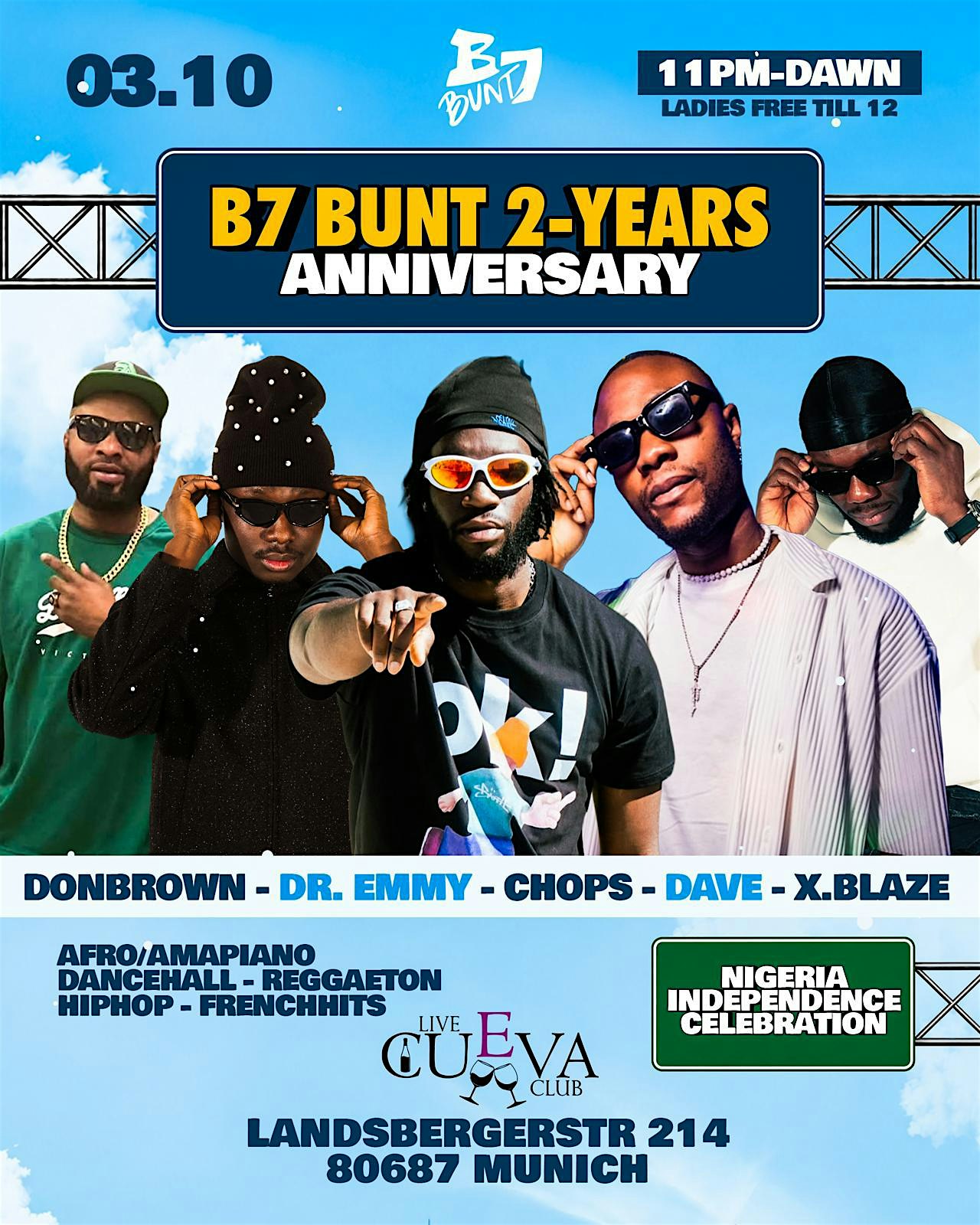 2 YEARS ANNIVERSARY on 03.10 Best Afro/Amapiano dancehall & HipHop Party