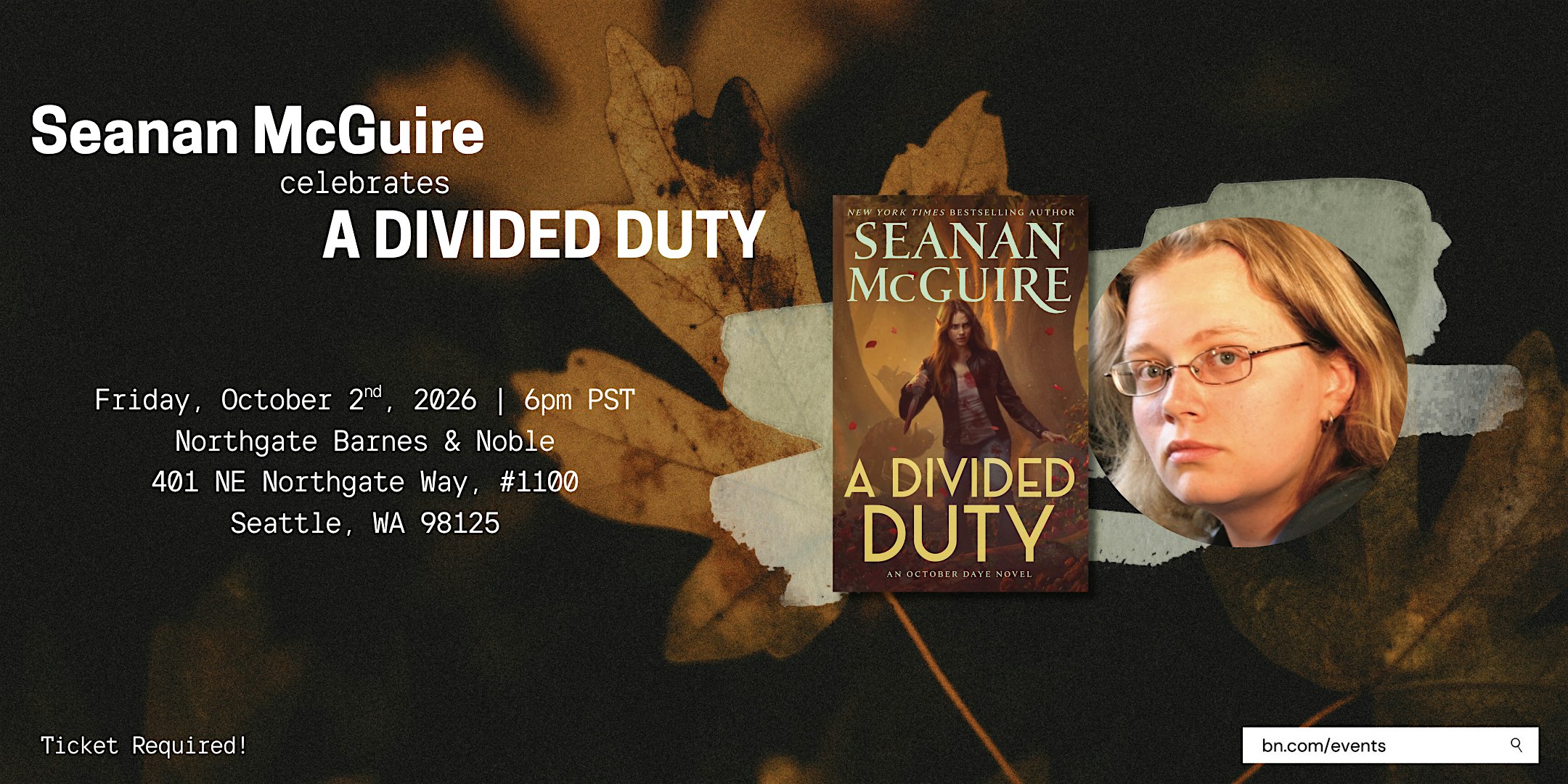 Seanan McGuire celebrates A DIVIDED DUTY at B&N Northgate