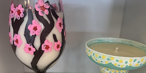 Paint & Create a Wine Glass Candle