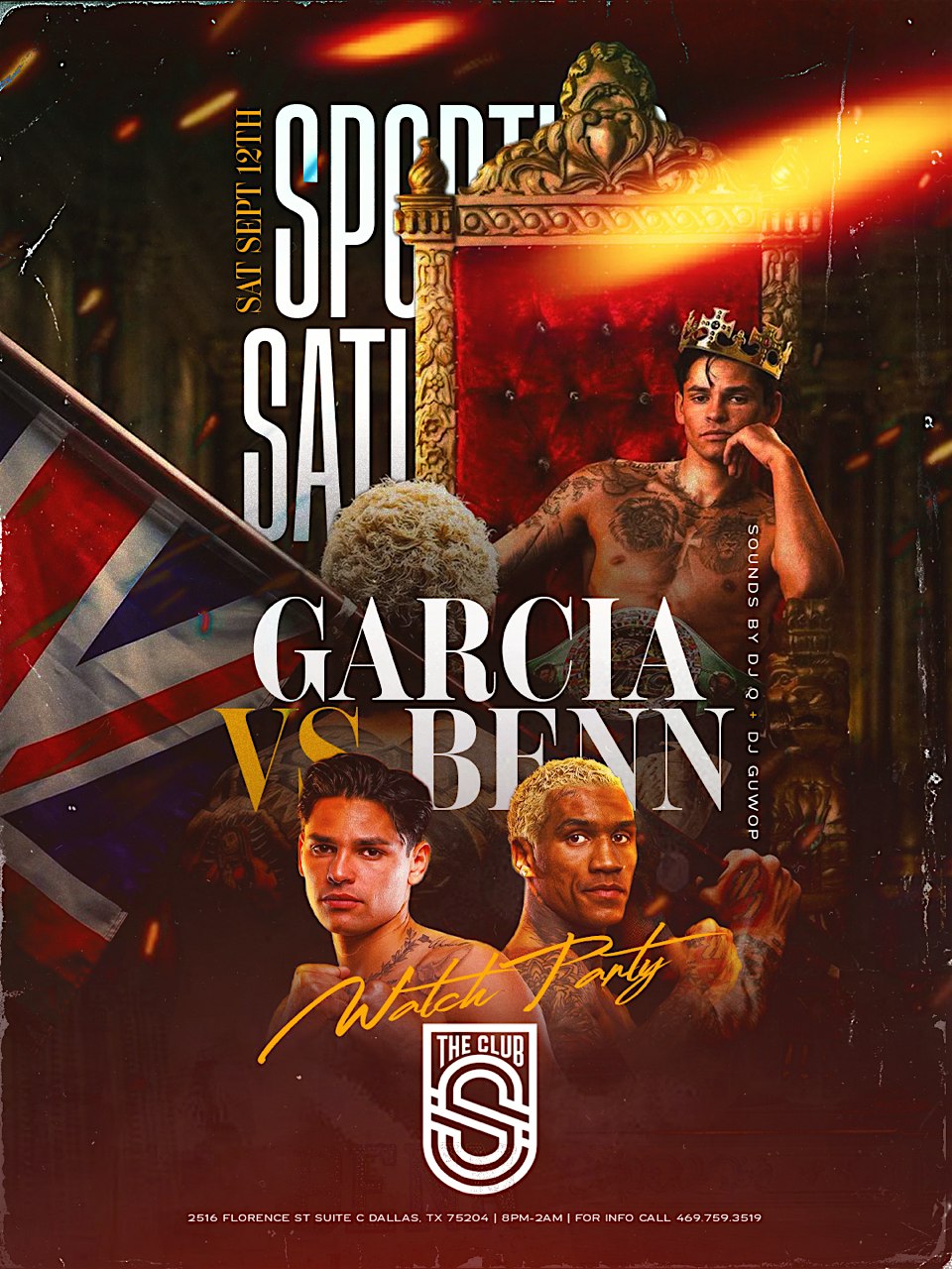 Ryan Garcia vs Conner Benn Watch Party @ Sporting Club!