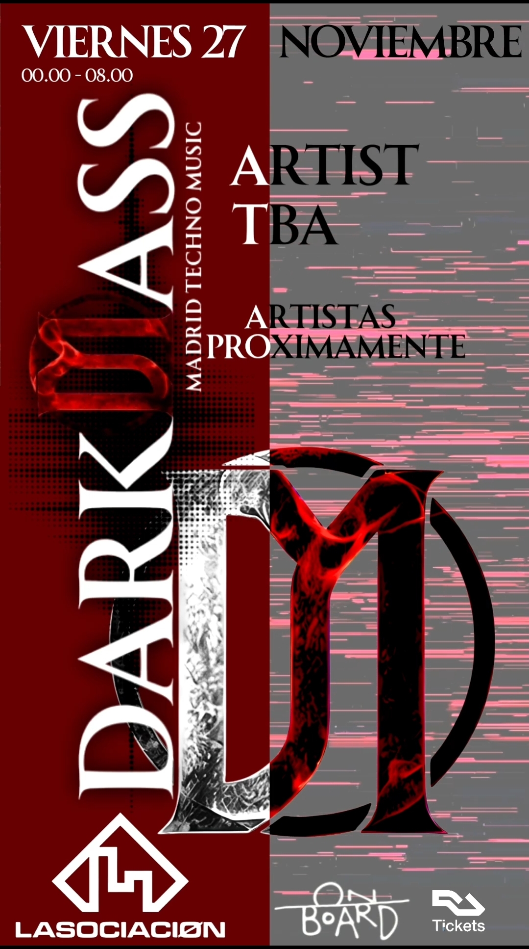 DARKMASS Lasociaciøn TICKETS PROMO
