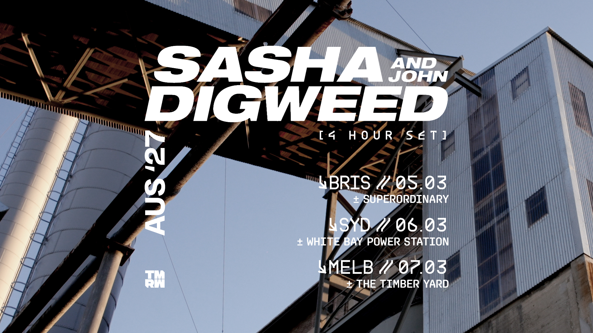 Sasha & John Digweed Sydney 2027