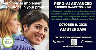 Product Owner - AI Advanced (PSPO-AIA) | A Scrum.org Certified Training.