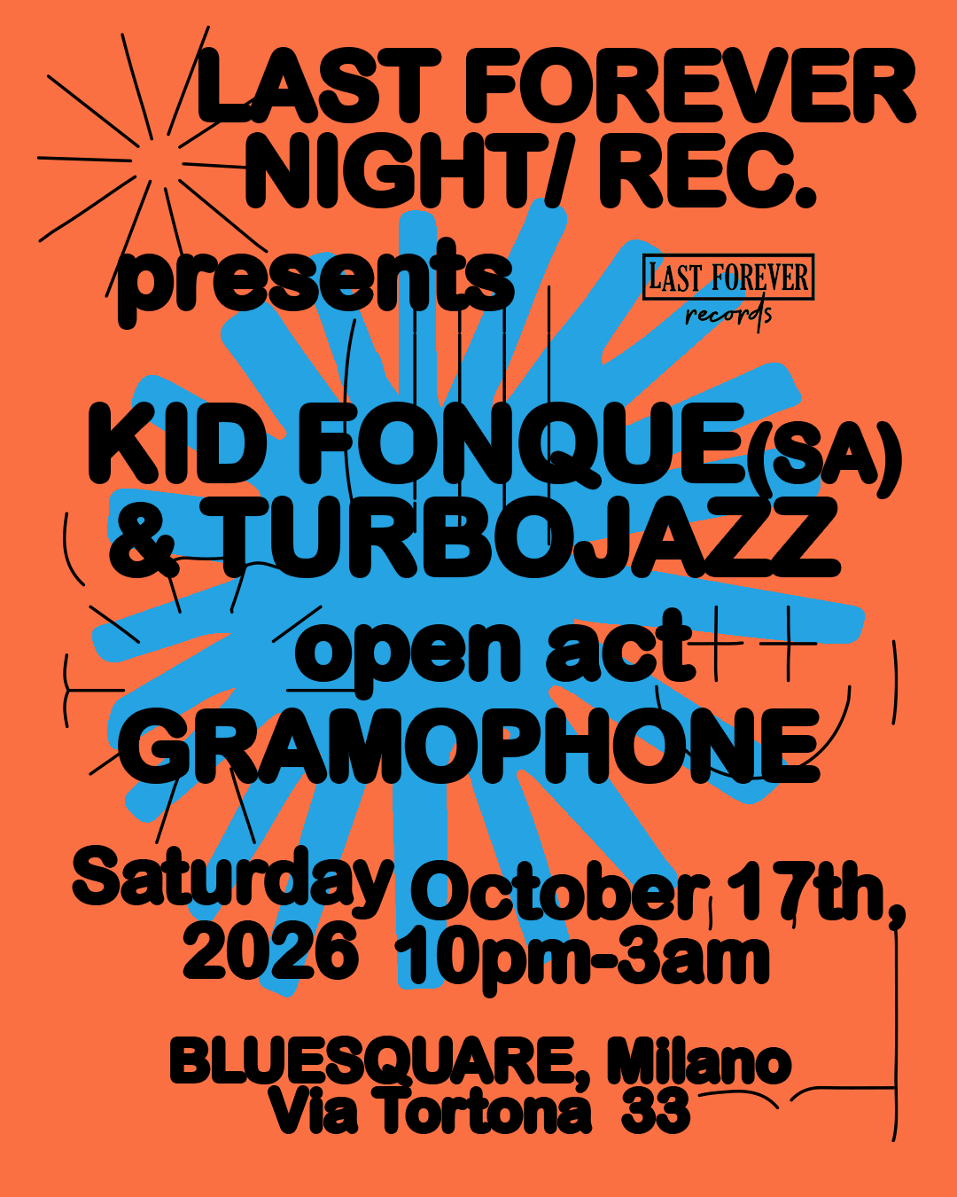 Hi-Fi Weekends pres LAST FOREVER NIGHT with Kid Fonque (SA), Turbojazz, Gramophone