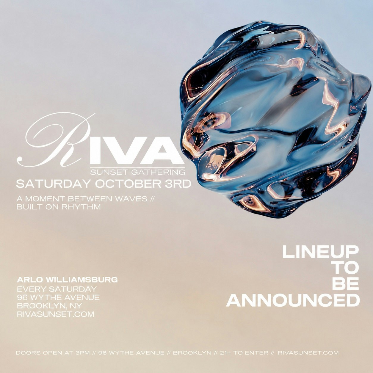 RIVA Sunset Gathering - October 3rd