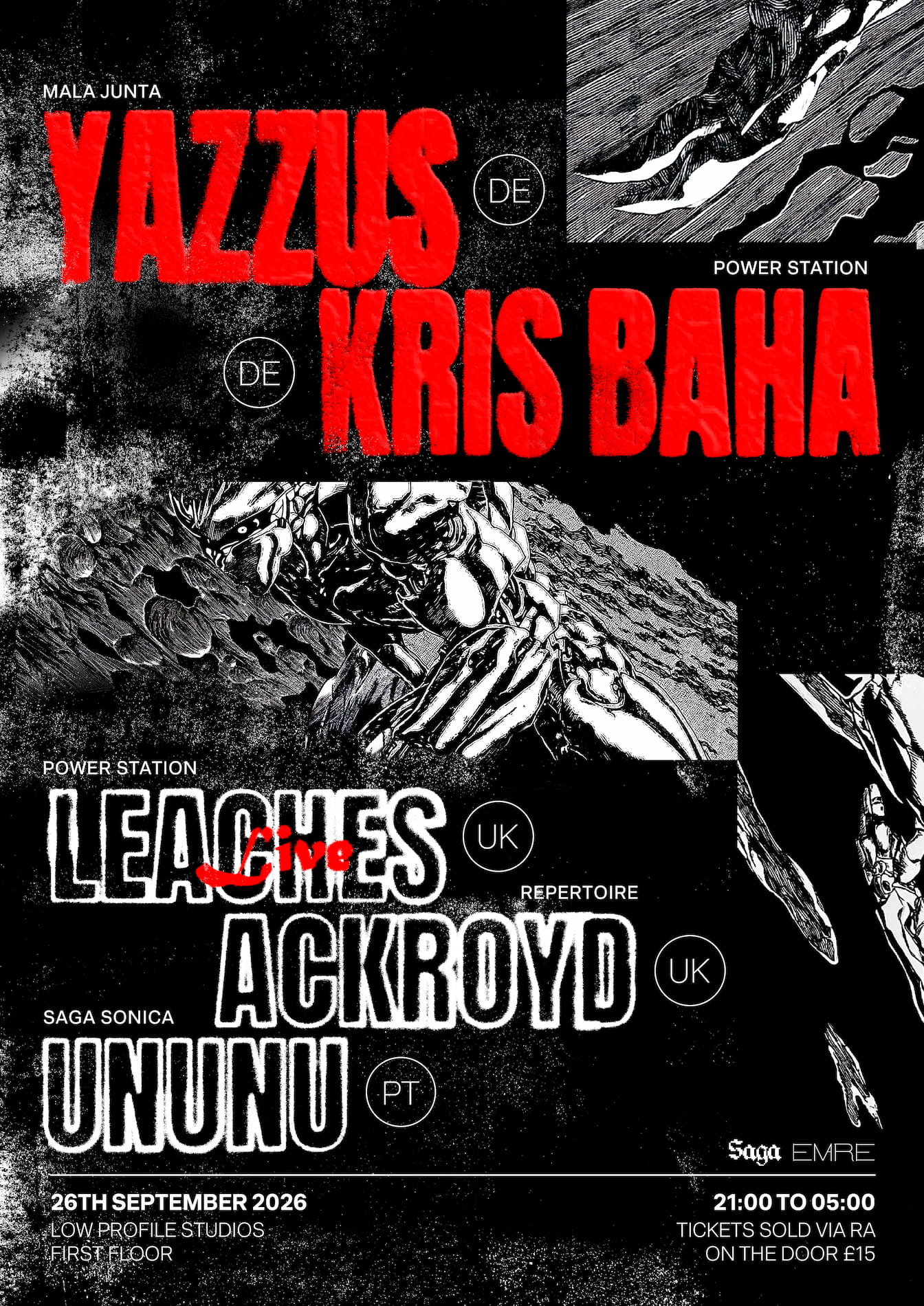 EMAREUK & Saga Sonica PRESENT Yazzus & Kris Baha