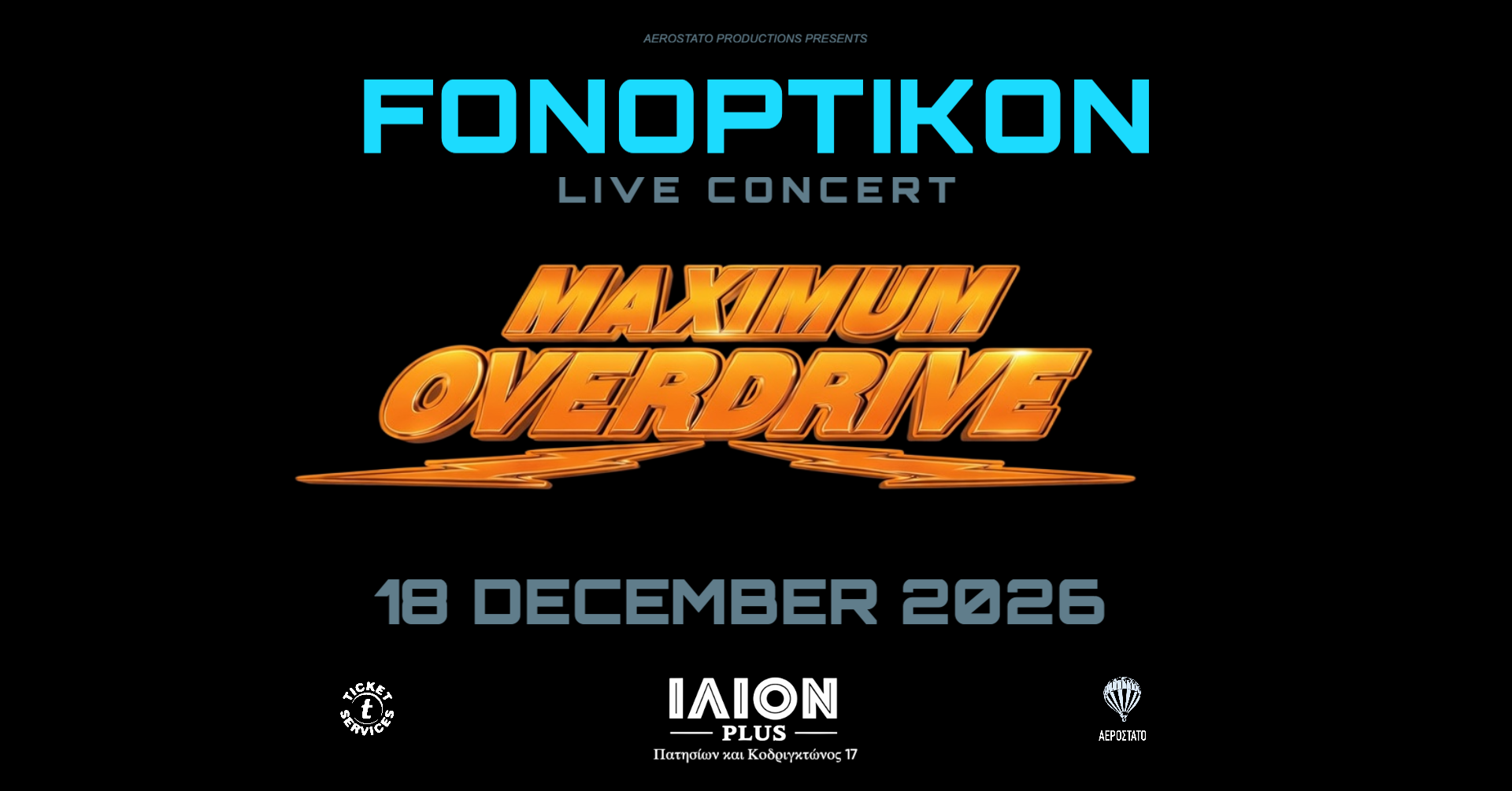 Fonoptikon LIVE: MAXIMUM OVERDRIVE