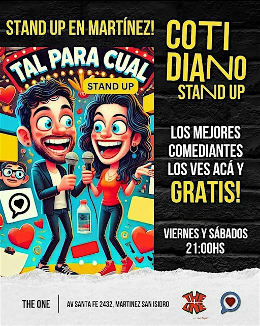 GRATIS: Cotidiano Club de Comedia Stand Up: ZONA MARTINEZ