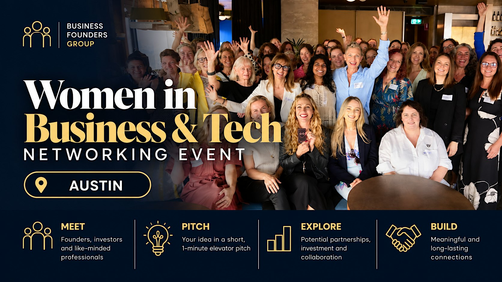 Women in Business, Startups, Professionals Social Networking Event Austin