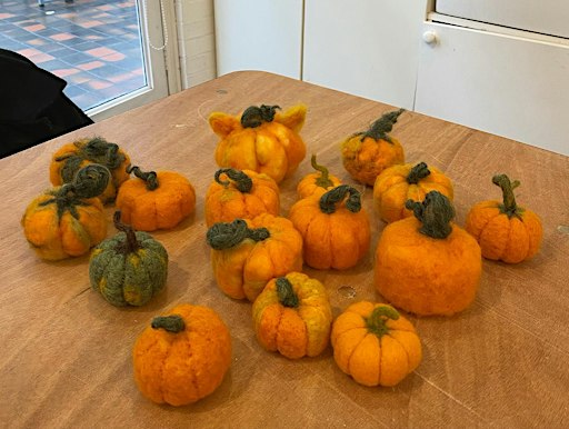 Autumn Needle Felting: Pumpkins