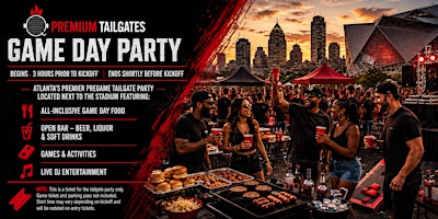 Premium Tailgate Party: Atlanta Falcons vs. Kansas City Chiefs