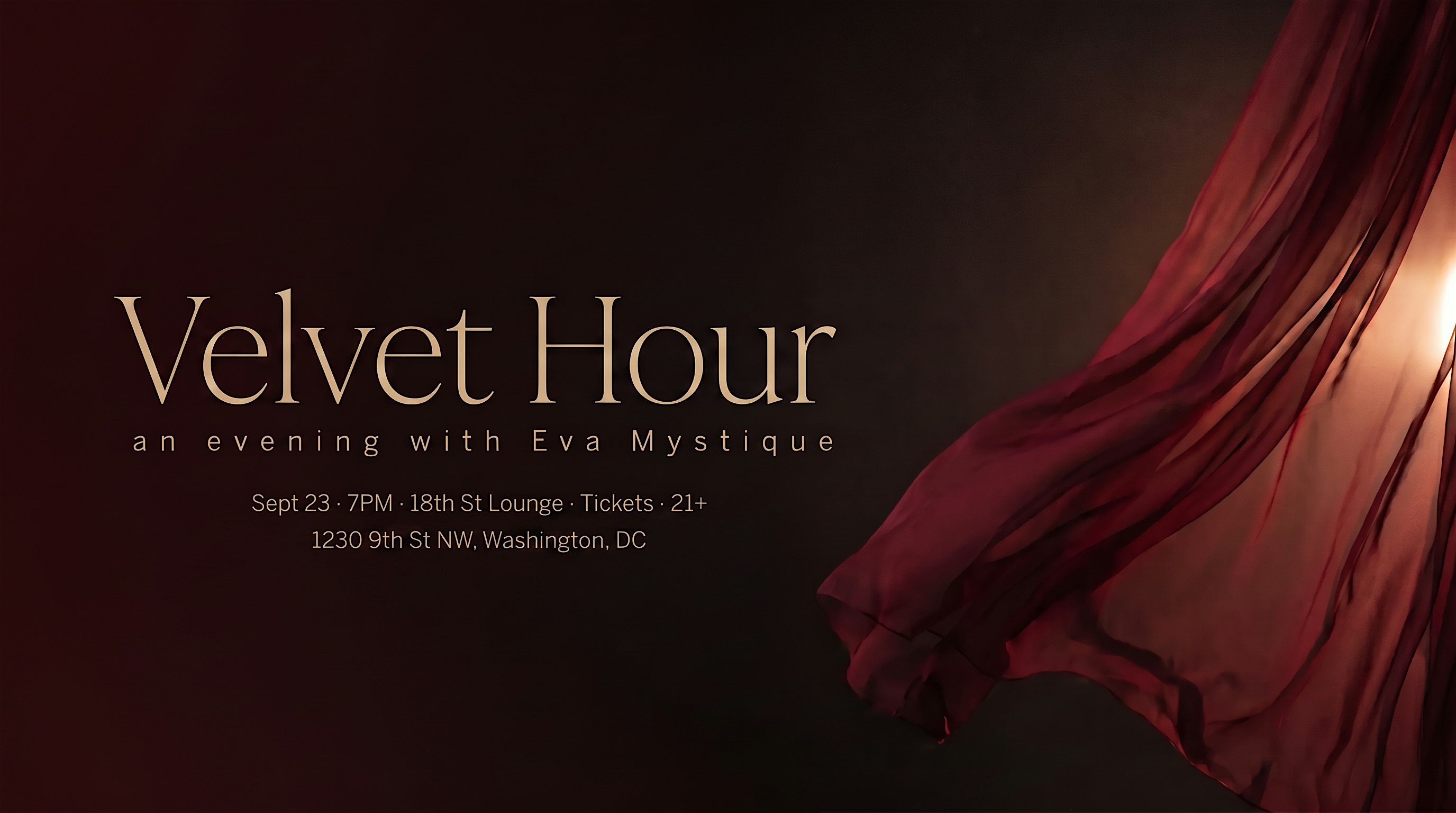Velvet Hour · a sensual burlesque evening with Eva Mystique