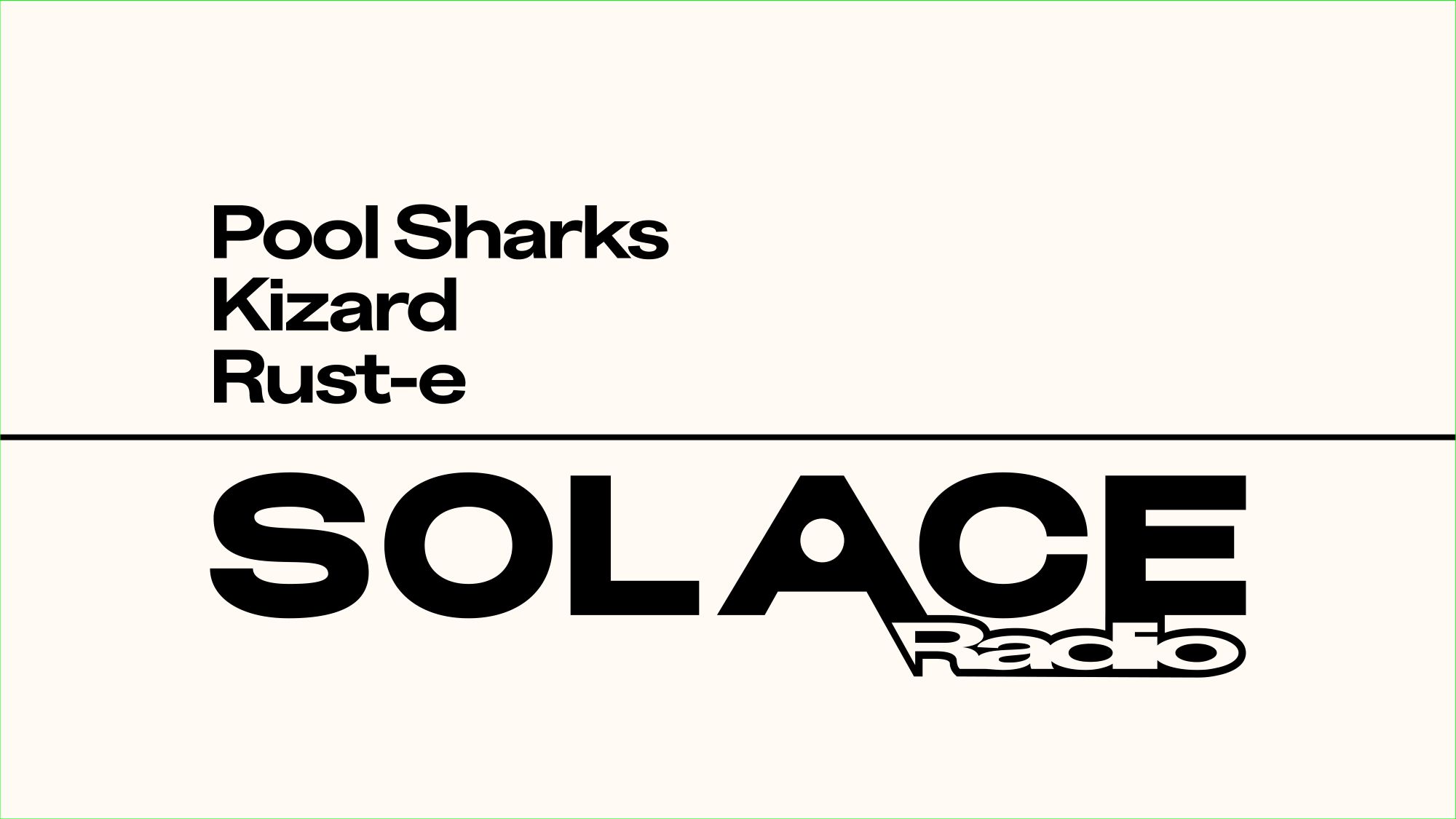 Solace Radio W/ Pool Sharks Kizard Rust-e