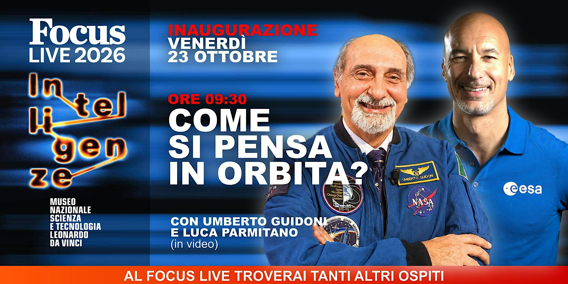 Focus Live 2026 - 23 ottobre dalle 10:00 alle 14.00