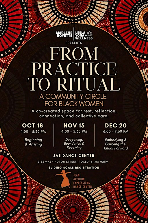 From Practice to Ritual: A Community Circle Series for Black Women