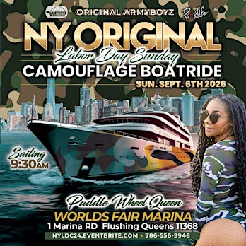 NY ORIGINAL LABOR DAY CAMOUFLAGE BOATRIDE