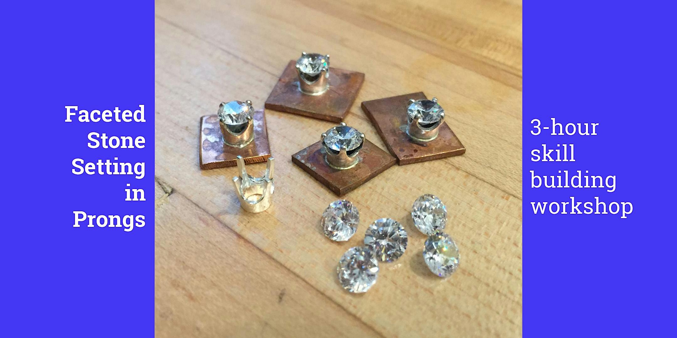 Faceted Stone Setting in Prongs