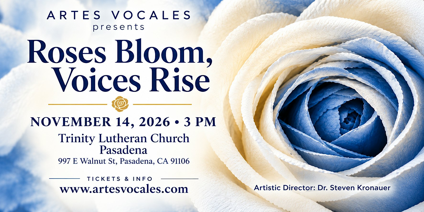 Artes Vocales Presents Roses Bloom, Voices Rise