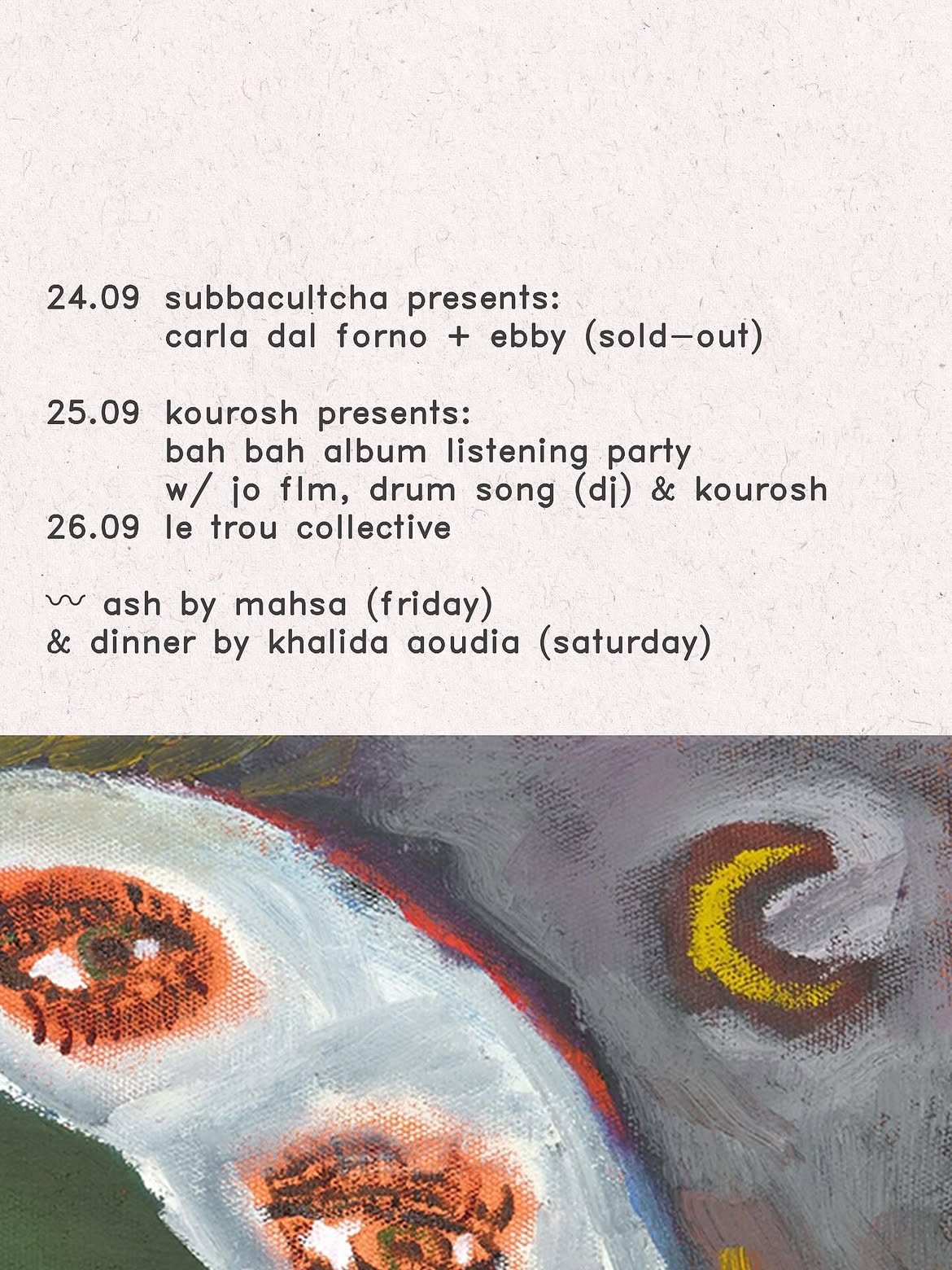 le trou residents night w/ sèsè , rriddim & b current