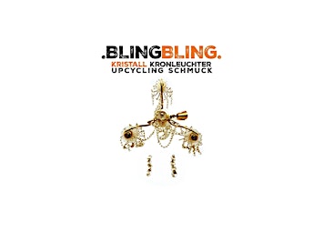 .BLING-BLING. Kristall Kronleuchter UpCycling Schmuck