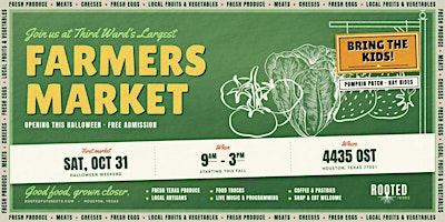 Halloween at the Third Ward Farmers Market + Family Costume Contest