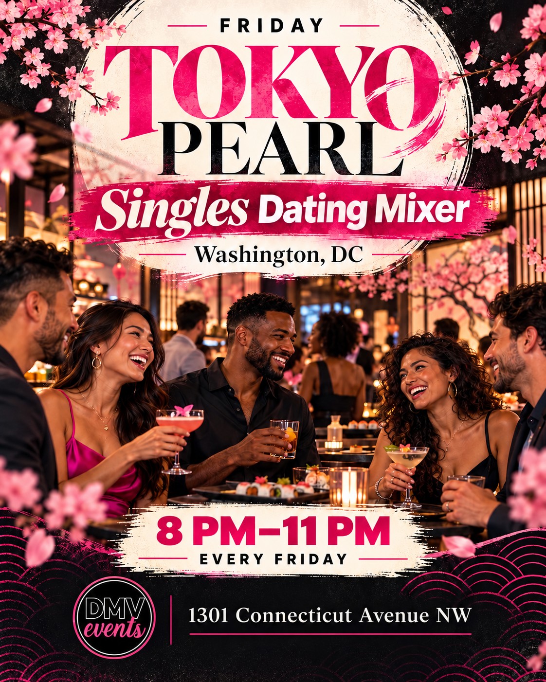 Friday Night Singles Mixer at Tokyo Pearl DC