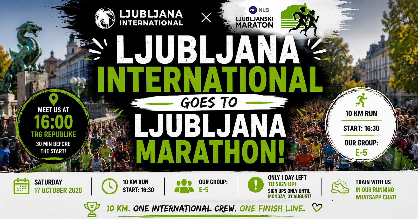 LJUBLJANA INTERNATIONAL GOES TO LJUBLJANA MARATHON!