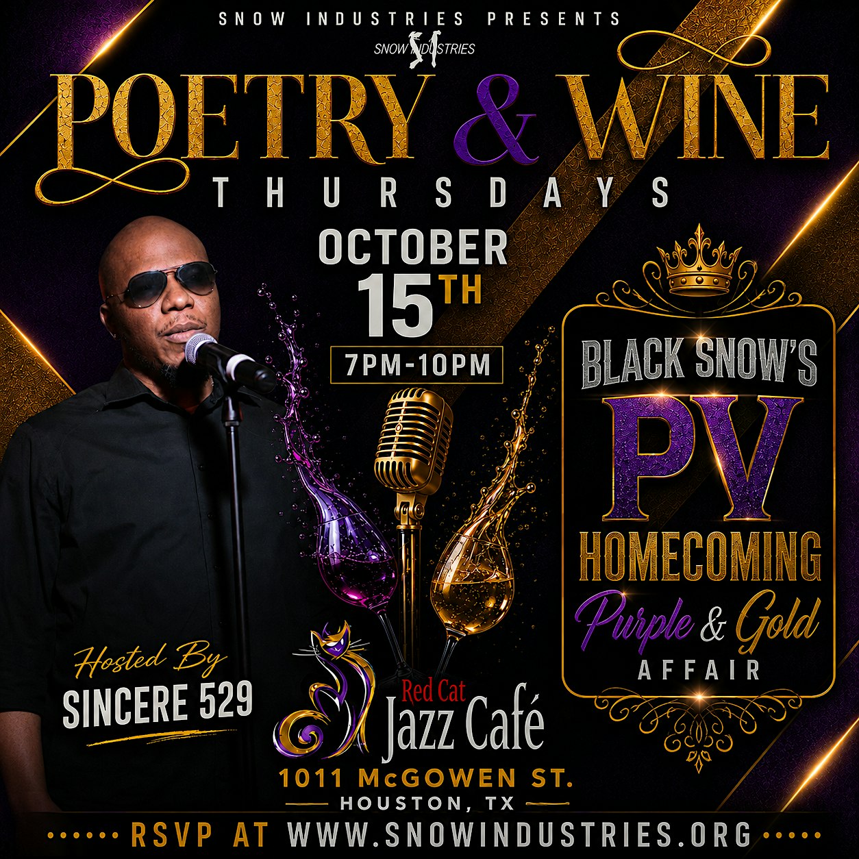 POETRY & WINE THURSDAYs Presented by SNOW INDUSTRIES