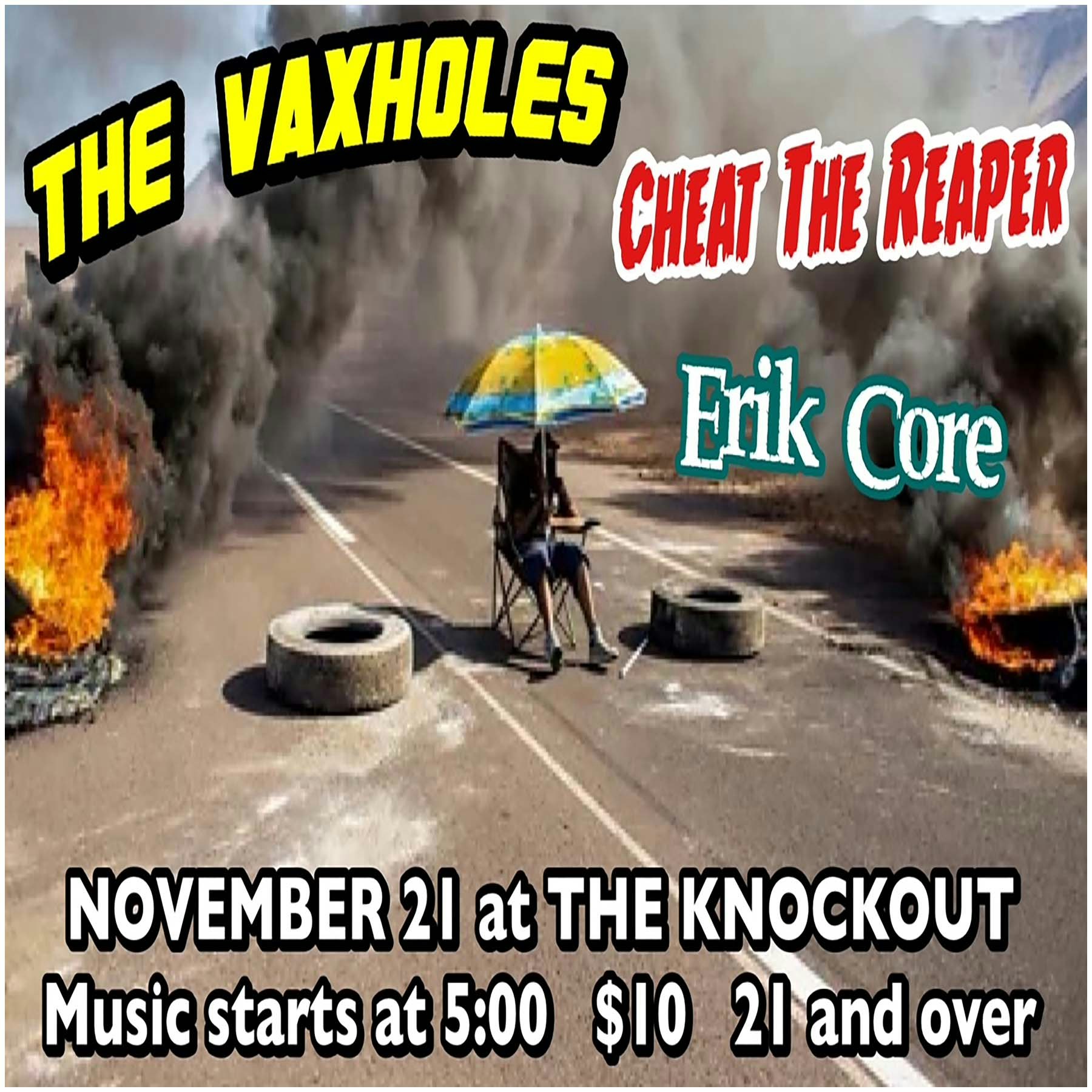 MATINEE SHOW : VAXHOLES + CHEAT THE REAPER + ERIK CORE
