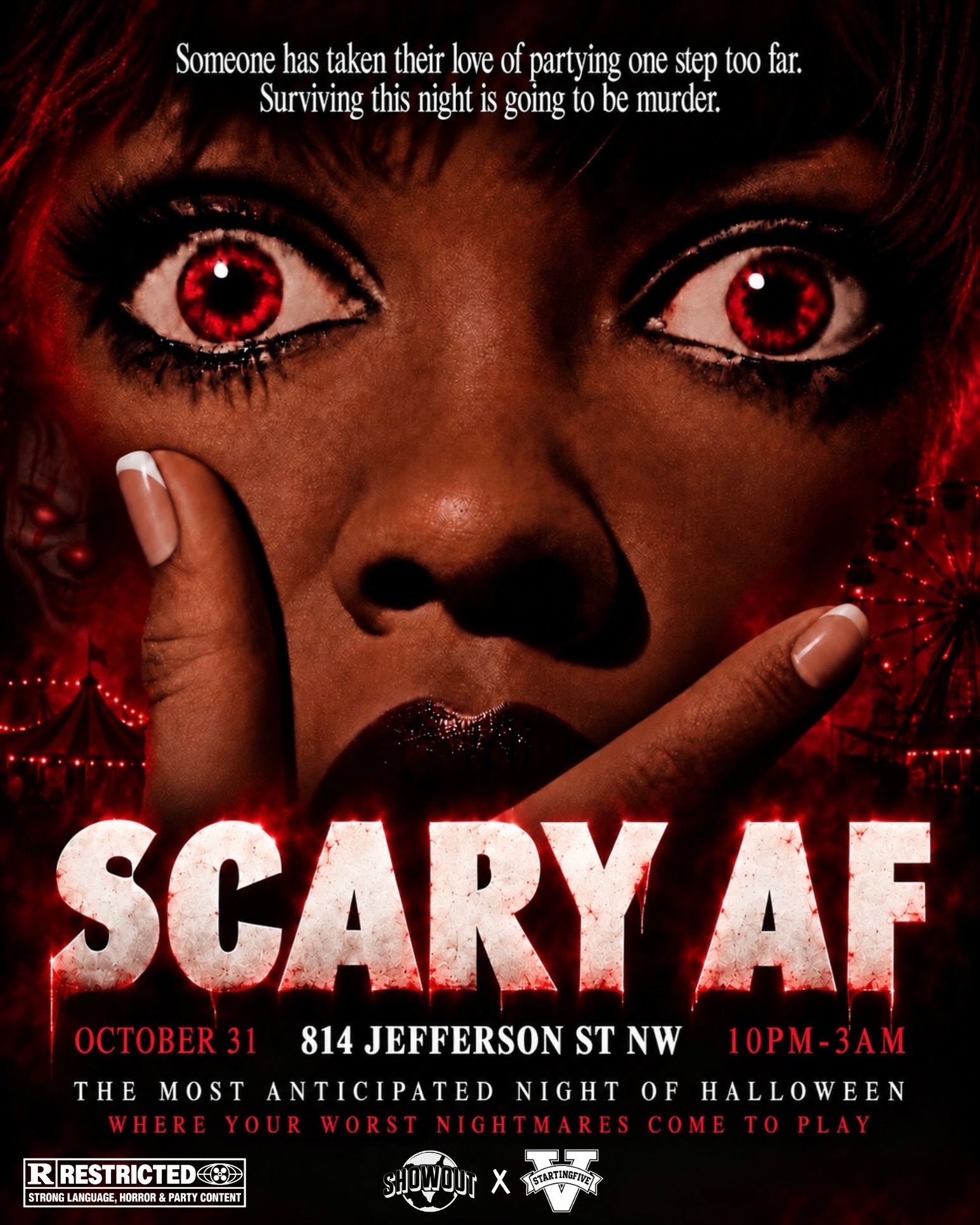 THE BIGGEST HALLOWEEN “SCARY AF”