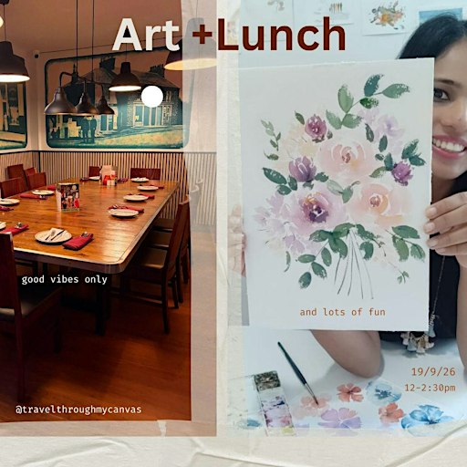 Watercolor Painting and Lunch