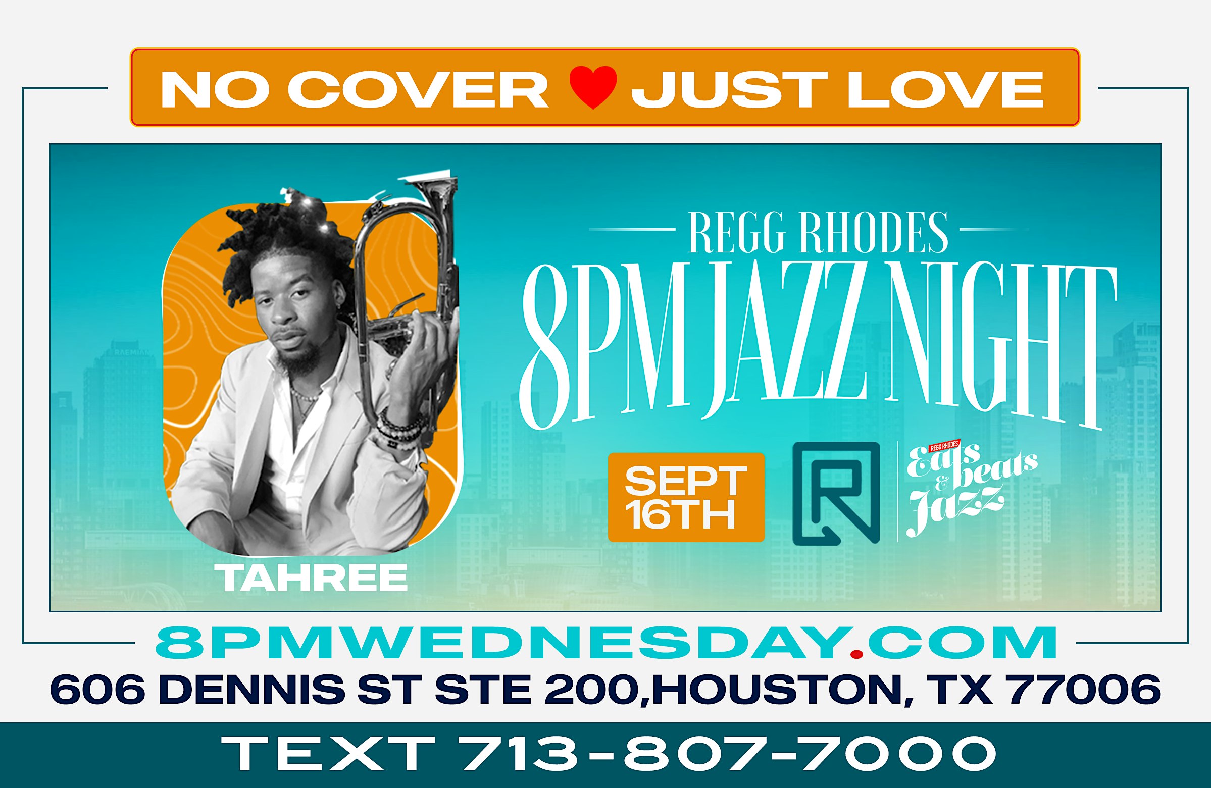 HOUSTON ROOFTOP LIVE MUSIC NIGHT -  (8PM - FRIDAY & WEDNESDAY)